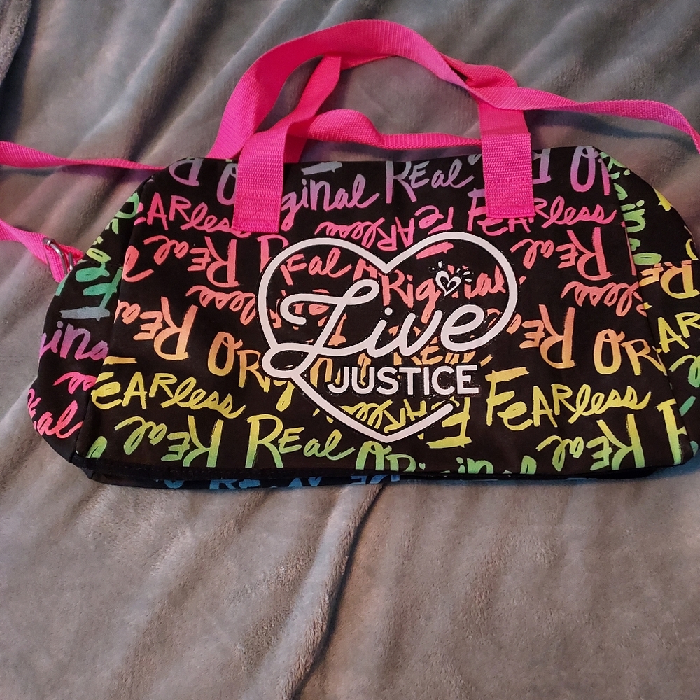 Justice duffle bag